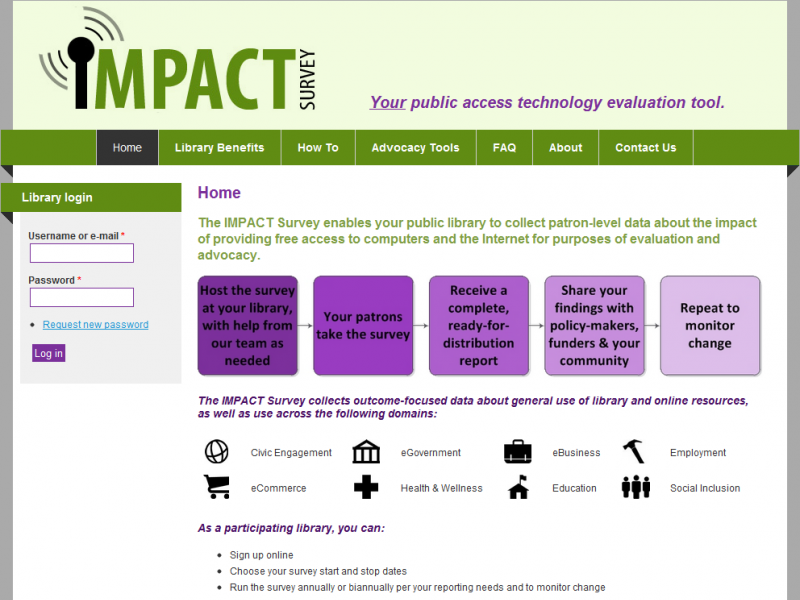 Impact Survey home page