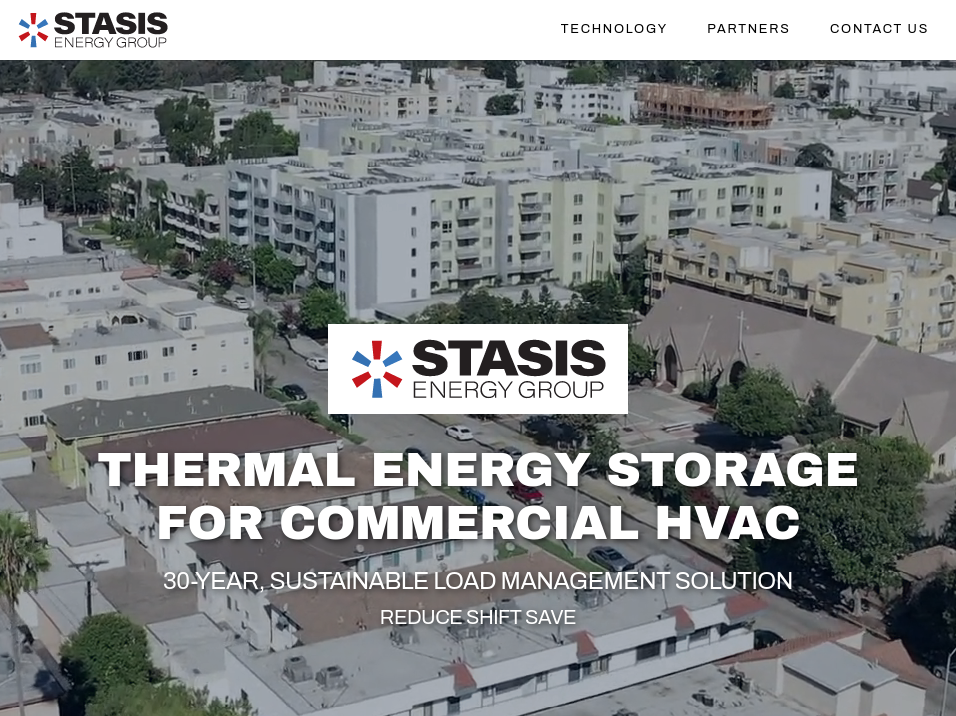 Stasis Energy Group home page screenshot
