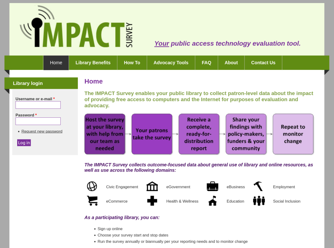 Impact Survey screenshot